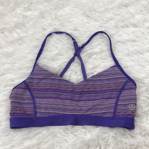 🔥$SALE$🔥 Lululemon Shala Bra Space Dye Twist Iris Flower - Picture 1 of 6